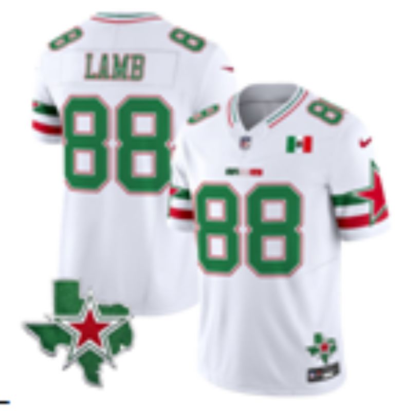 Men 2026 Dallas Cowboys #88 Lamb White 3th generations Nike Limited NFL Jersey style 04